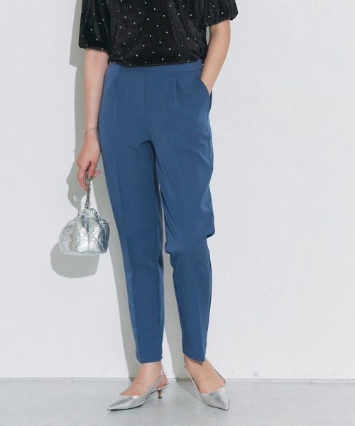 セール】高見えすっきりテーパードパンツ（スラックス