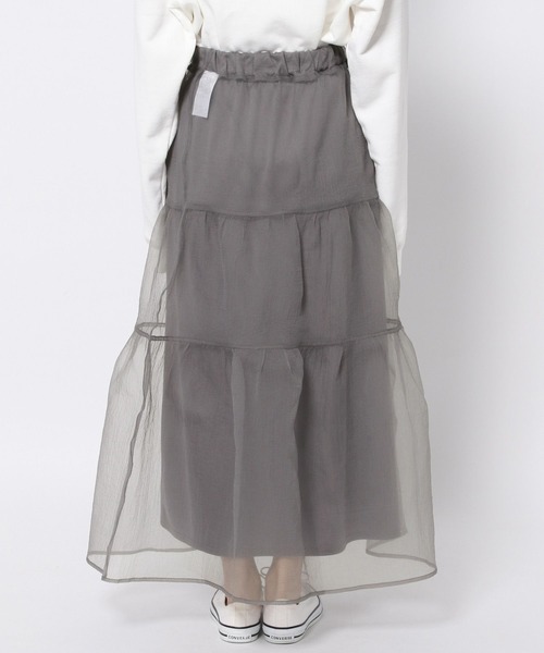 LOWRYS FARM（ローリーズファーム）の「オーガンジーボリュームスカート　973012（スカート・レディース・グレー/アイボリー/ブラック/ブラウン・FREE）」の21枚目の写真