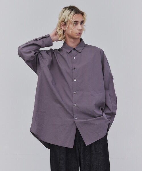 tk.TAKEO KIKUCHI（ティーケータケオキクチ）の「◆スーピマコットンビッグシャツ（シャツ/ブラウス・メンズ・ホワイト/ベージュ/ブラック・03/01/02）」の3枚目の写真