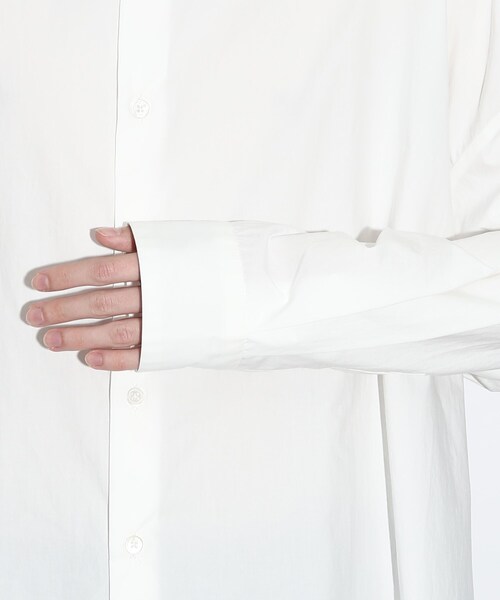 tk.TAKEO KIKUCHI（ティーケータケオキクチ）の「◆スーピマコットンビッグシャツ（シャツ/ブラウス・メンズ・ホワイト/ベージュ/ブラック・03/01/02）」の9枚目の写真