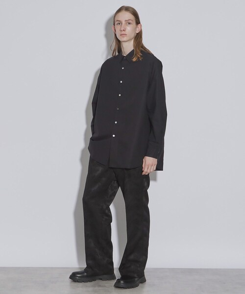 tk.TAKEO KIKUCHI（ティーケータケオキクチ）の「◆スーピマコットンビッグシャツ（シャツ/ブラウス・メンズ・ホワイト/ベージュ/ブラック・03/01/02）」の13枚目の写真