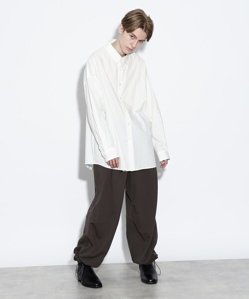 tk.TAKEO KIKUCHI（ティーケータケオキクチ）の「◆スーピマコットンビッグシャツ（シャツ/ブラウス・メンズ・ホワイト/ベージュ/ブラック・03/01/02）」の18枚目の写真