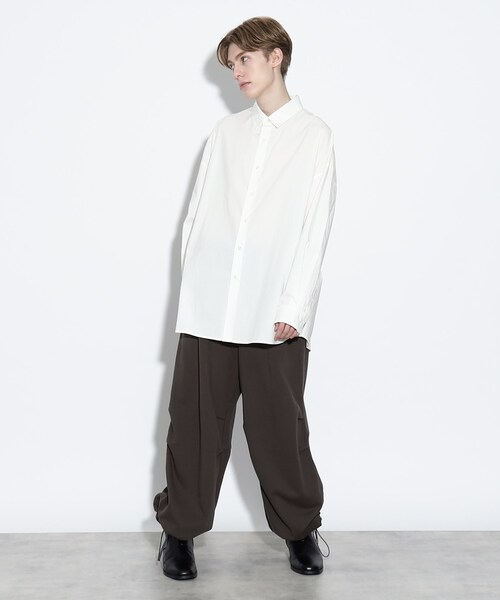 tk.TAKEO KIKUCHI（ティーケータケオキクチ）の「◆スーピマコットンビッグシャツ（シャツ/ブラウス・メンズ・ホワイト/ベージュ/ブラック・03/01/02）」の17枚目の写真