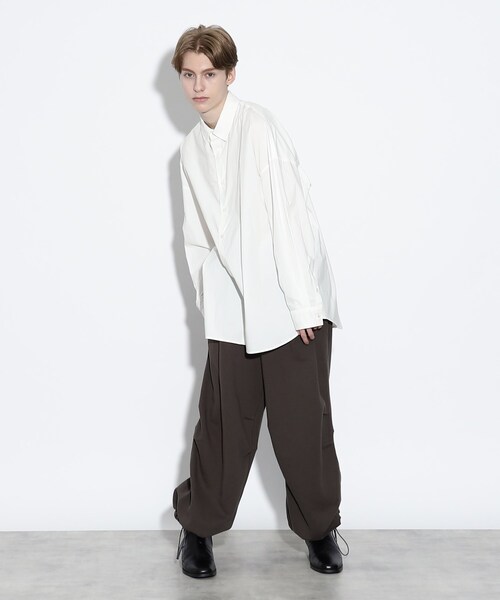 tk.TAKEO KIKUCHI（ティーケータケオキクチ）の「◆スーピマコットンビッグシャツ（シャツ/ブラウス・メンズ・ホワイト/ベージュ/ブラック・03/01/02）」の16枚目の写真