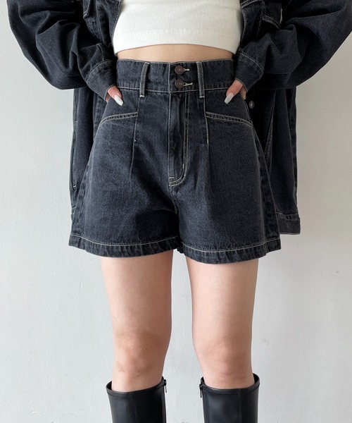 Heather(ヘザー)の「デニムショートパンツ 976384(デニムパンツ Heather(ヘザー)の「デニムショートパンツ 976384(デニムパンツ