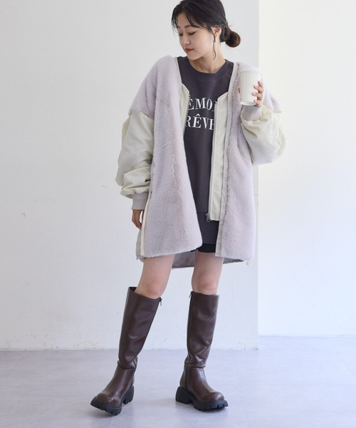 CIAOPANIC TYPY(チャオパニックティピー)の「すっきり見えロングブーツ(ブーツ・レディース・ブラック/ブラウン・SMALL/MEDIUM/LARGE)」の10枚目の写真
