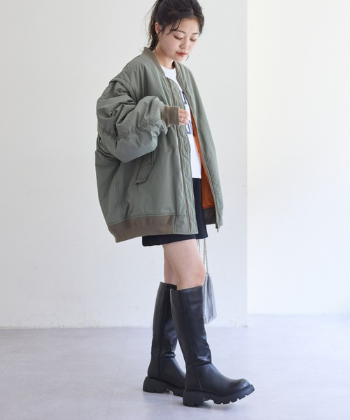 CIAOPANIC TYPY(チャオパニックティピー)の「すっきり見えロングブーツ(ブーツ・レディース・ブラック/ブラウン・SMALL/MEDIUM/LARGE)」の6枚目の写真