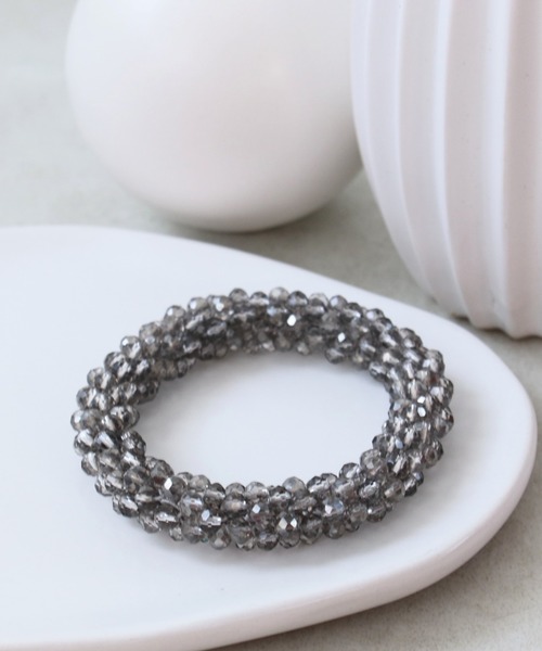 ビーズ編みヘアゴムブレス（ヘアゴム）｜Three Four Time
