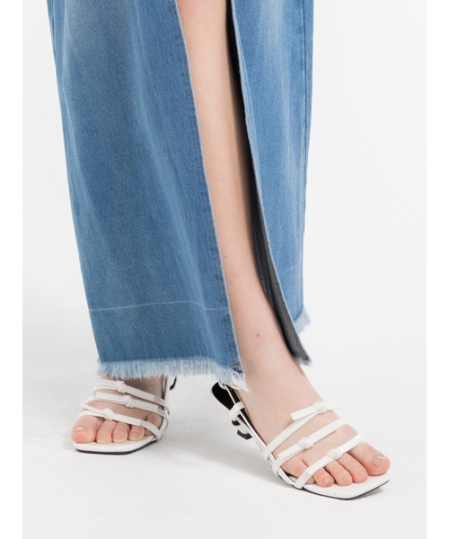 DURAS（デュラス）の「３連ストラップサンダル（サンダル・レディース・ホワイト/ブラック/シルバー・L/M）」の17枚目の写真