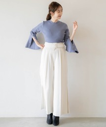 NOELA | サイドプリーツワイドパンツ(その他パンツ)