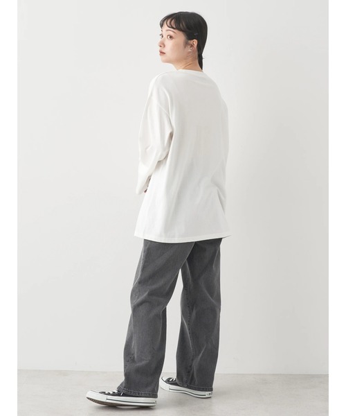 earth music&ecology(アースミュージックアンドエコロジー)の「CA IRA MIEUX DEMAIN ロンT(Tシャツ/カットソー・レディース・ブラウン/ブラック/オフホワイト・FREE)」の9枚目の写真