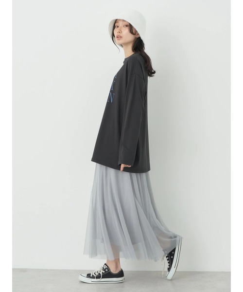 earth music&ecology(アースミュージックアンドエコロジー)の「CA IRA MIEUX DEMAIN ロンT(Tシャツ/カットソー・レディース・ブラウン/ブラック/オフホワイト・FREE)」の16枚目の写真