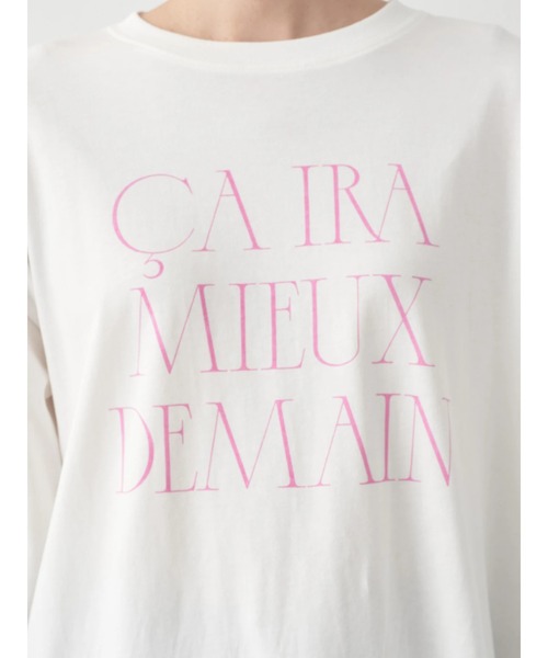 earth music&ecology(アースミュージックアンドエコロジー)の「CA IRA MIEUX DEMAIN ロンT(Tシャツ/カットソー・レディース・ブラウン/ブラック/オフホワイト・FREE)」の19枚目の写真