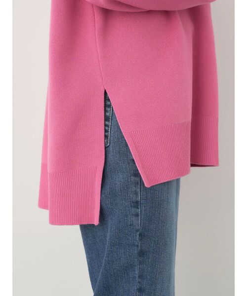 earth music&ecology(アースミュージックアンドエコロジー)の「サイドスリットルーズチュニック(チュニック・レディース・アイボリー/ブラック/ピンク/ブルー・FREE)」の7枚目の写真