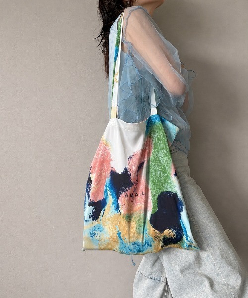AMAIL（アマイル）の「Daily Together nami bag（トートバッグ・レディース・ピンク/ブルー/ブラウン・FREE）」の21枚目の写真
