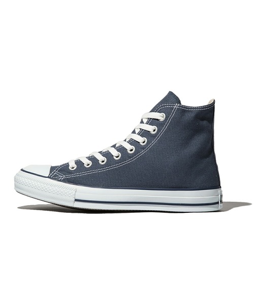 CONVERSE(コンバース)の「CONVERSE CANVAS ALL STAR HI(コンバース キャンバス オールスター ハイ)(スニーカー・メンズ・ネイビー・23.5cm/28cm/22cm/27.5cm/29cm/22.5cm/25.5cm/27cm/26cm/30.0cm/24.5cm/24cm/23cm/26.5cm/25cm/25.5/27.5/27)」の3枚目の写真