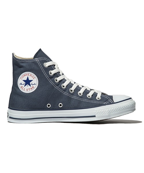 CONVERSE(コンバース)の「CONVERSE CANVAS ALL STAR HI(コンバース キャンバス オールスター ハイ)(スニーカー・メンズ・ネイビー・23.5cm/28cm/22cm/27.5cm/29cm/22.5cm/25.5cm/27cm/26cm/30.0cm/24.5cm/24cm/23cm/26.5cm/25cm/25.5/27.5/27)」の4枚目の写真
