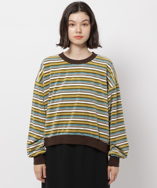 niko and... ボーダーTシャツ,ベスト,スカート niko andのスカートを使った「ボーダートップス」の人気