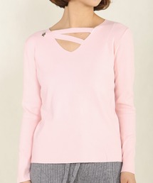 【AURORIA】イレギュラーレースアップニットトップス