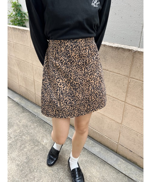 PHILLY（フィリー）の「【PHILLY】レオパードミニスカート（スカート・レディース・ブラウン/アイボリー・FREE）」の2枚目の写真