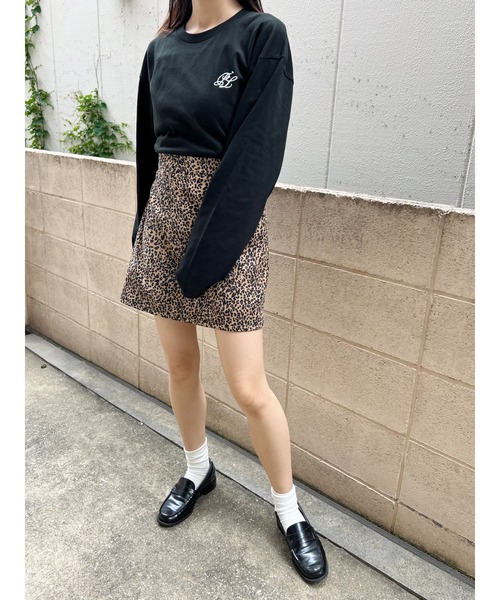 PHILLY（フィリー）の「【PHILLY】レオパードミニスカート（スカート・レディース・ブラウン/アイボリー・FREE）」の4枚目の写真