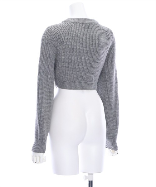 clear（クリア）の「フロントスピンドルショート丈ニット（ニット/セーター・レディース・アイボリー/ブラック/グレー・F）」の11枚目の写真