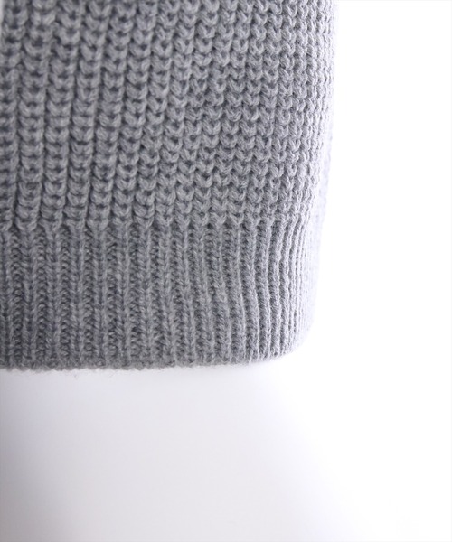 clear（クリア）の「フロントスピンドルショート丈ニット（ニット/セーター・レディース・アイボリー/ブラック/グレー・F）」の15枚目の写真