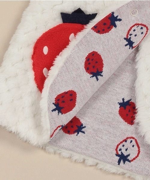 baby cheer（ベイビーチアー）の「いちごジャカードベスト（ベスト・キッズ・キナリ・70-90cm）」の8枚目の写真