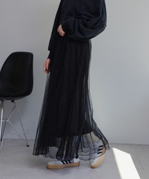 Kastane | 【ウエストゴム/ペチコート付き】チュールスカート(スカート)