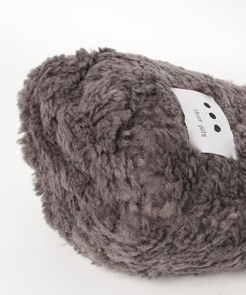 THREE DOTS スリードッツ ファー マーケットバッグ アイボリー ネイビー ek801y 国内正規品