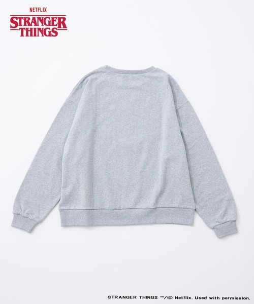 CIAOPANIC TYPY（チャオパニックティピー）の「【Stranger Things/ストレンジャー・シングス】ロゴプリントスウェット（スウェット・レディース・グレー/ブラック/ピンク・ONE SIZE）」の7枚目の写真