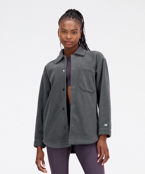 NEW BALANCE(ニューバランス)の「NB Athletics フリースシャケット(ブルゾン・レディース・バーガンディー/ブラック・SMALL/MEDIUM/LARGE/X-LARGE)」の5枚目の写真