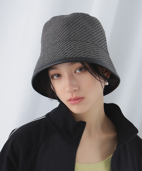 Ray BEAMS（レイビームス）の「Ray BEAMS / パイピング ハット（ハット・レディース・ブラック/その他・ONE SIZE）」の4枚目の写真