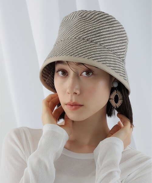 Ray BEAMS（レイビームス）の「Ray BEAMS / パイピング ハット（ハット・レディース・ブラック/その他・ONE SIZE）」の6枚目の写真