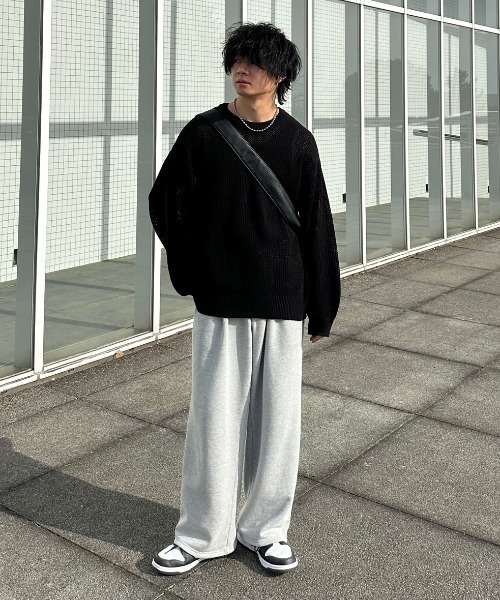 ADAMASTE（アダマスト）の「オーバーサイズメッシュニットプルオーバー