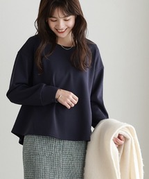 ペアスキンベロアバックスリットトップス
