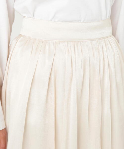 N.（N. Natural Beauty Basic）（エヌエヌナチュラルビューティーベーシック）の「◆シアーグリッターフレアスカート（スカート・レディース・イエロー/ブラック/クリーム・MEDIUM）」の21枚目の写真