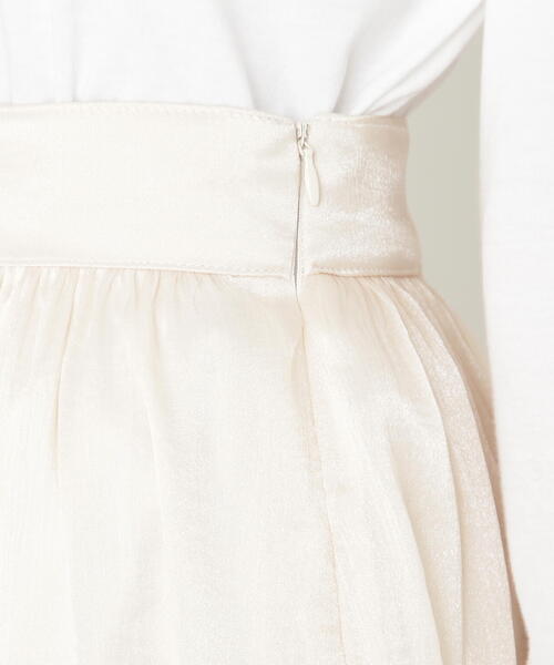 N.（N. Natural Beauty Basic）（エヌエヌナチュラルビューティーベーシック）の「◆シアーグリッターフレアスカート（スカート・レディース・イエロー/ブラック/クリーム・MEDIUM）」の22枚目の写真