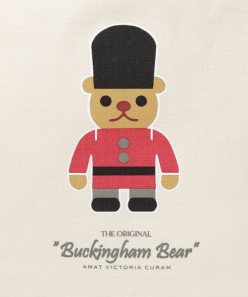 MACKINTOSH PHILOSOPHY（ﾏｯｷﾝﾄｯｼｭ ﾌｨﾛｿﾌｨｰ）の「バッキンガムベア トートバッグ（トートバッグ・レディース・ホワイト/ネイビー・FREE）」の8枚目の写真