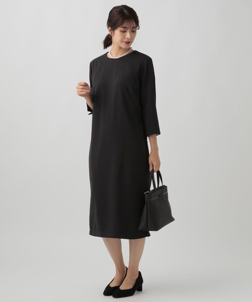 Elura(エルーラ)の「セレモニー&お悔やみナローワンピース(ワンピース・レディース・ブラック・LARGE/MEDIUM/X-LARGE/SMALL)」の22枚目の写真