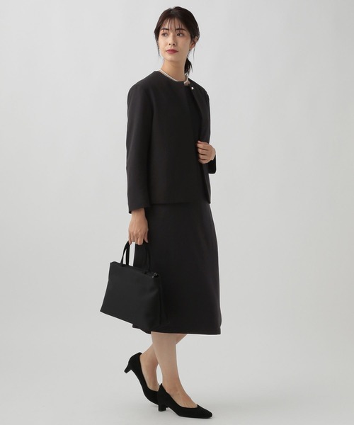 679*専用 完売 新品タグ付 Elura パール セレモニーワンピース. カラーフォーマル ワンピース(6401770)9号・ブラック