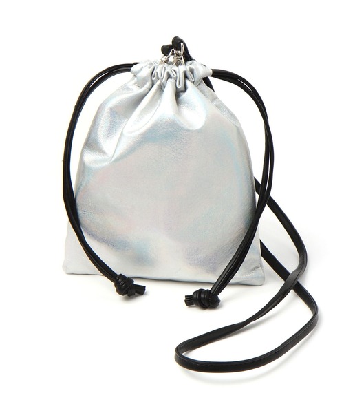 LAKOLE（ラコレ）の「2WAYクラック巾着ショルダー / 990412（ショルダーバッグ・レディース・その他3/ライトグリーン/ホワイト/ブラック・FREE）」の10枚目の写真