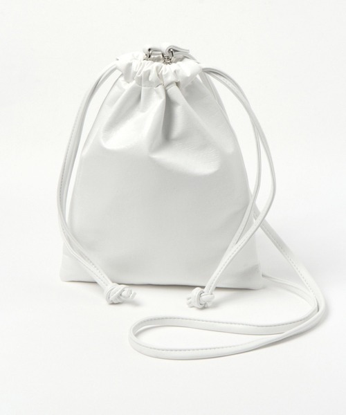 LAKOLE（ラコレ）の「2WAYクラック巾着ショルダー / 990412（ショルダーバッグ・レディース・その他3/ライトグリーン/ホワイト/ブラック・FREE）」の7枚目の写真