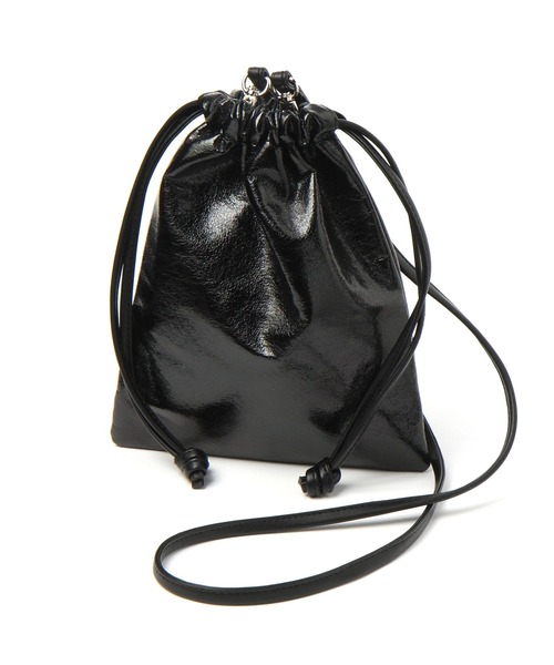 LAKOLE（ラコレ）の「2WAYクラック巾着ショルダー / 990412（ショルダーバッグ・レディース・その他3/ライトグリーン/ホワイト/ブラック・FREE）」の8枚目の写真