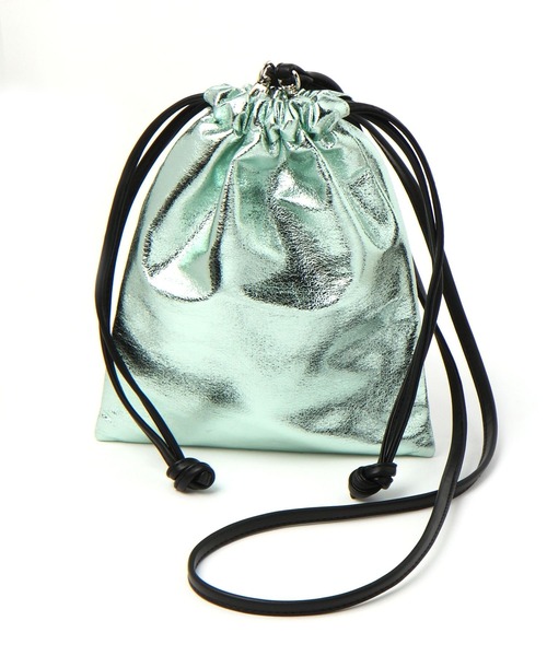 LAKOLE（ラコレ）の「2WAYクラック巾着ショルダー / 990412（ショルダーバッグ・レディース・その他3/ライトグリーン/ホワイト/ブラック・FREE）」の9枚目の写真