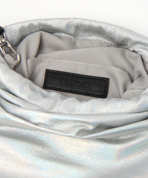 LAKOLE（ラコレ）の「2WAYクラック巾着ショルダー / 990412（ショルダーバッグ・レディース・その他3/ライトグリーン/ホワイト/ブラック・FREE）」の20枚目の写真