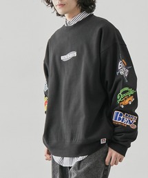 【BENDAVIS別注】j.n.r.d/袖ワッペンクルーネックスウェット