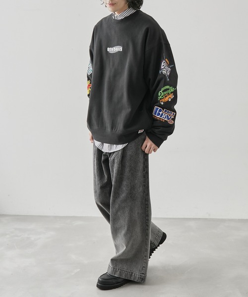 j.n.r.d(ジェー・エヌ・アール・ディー)の「【BENDAVIS別注】j.n.r.d/袖ワッペンクルーネックスウェット(スウェット・メンズ・ホワイト/グリーン/ブラック・L/LL/M)」の10枚目の写真