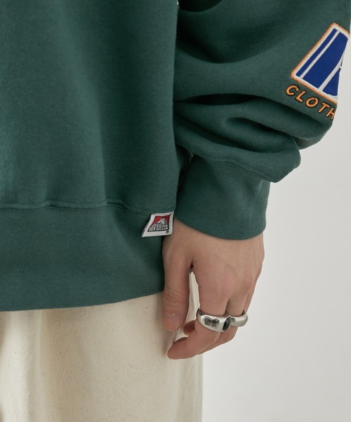 j.n.r.d(ジェー・エヌ・アール・ディー)の「【BENDAVIS別注】j.n.r.d/袖ワッペンクルーネックスウェット(スウェット・メンズ・ホワイト/グリーン/ブラック・L/LL/M)」の19枚目の写真