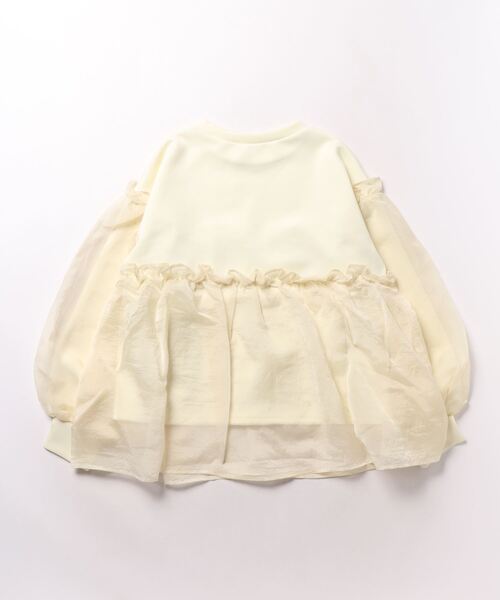 KOBE LETTUCE(コウベレタス)の「オーガンジーボリュームトップス(その他トップス・レディース・ブラック/アイボリー・M)」の10枚目の写真